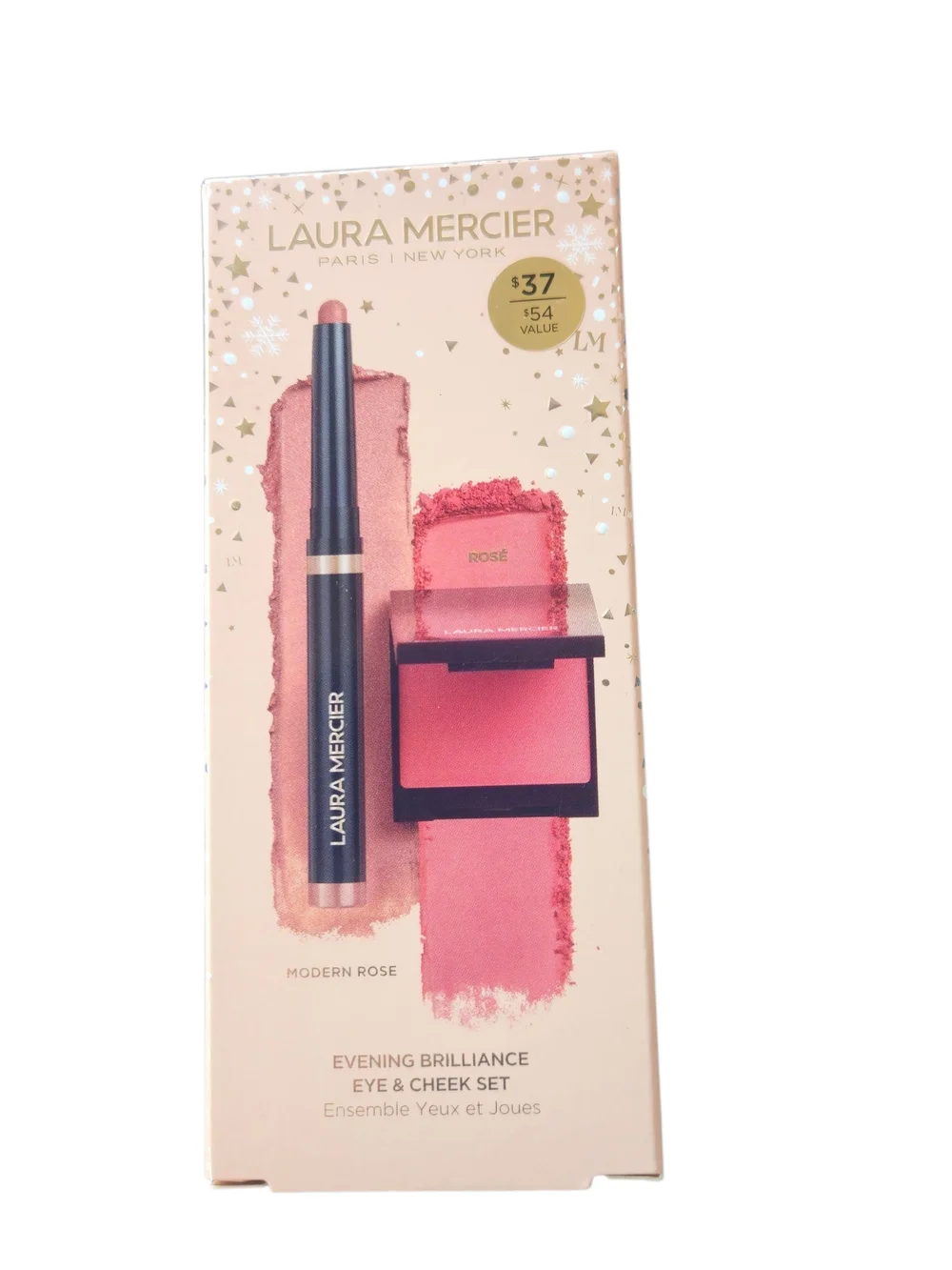 Laura Mercier EVENING BRILLIANCE Eye & Cheek Set - MODERN ROSE Makeup Gift Set